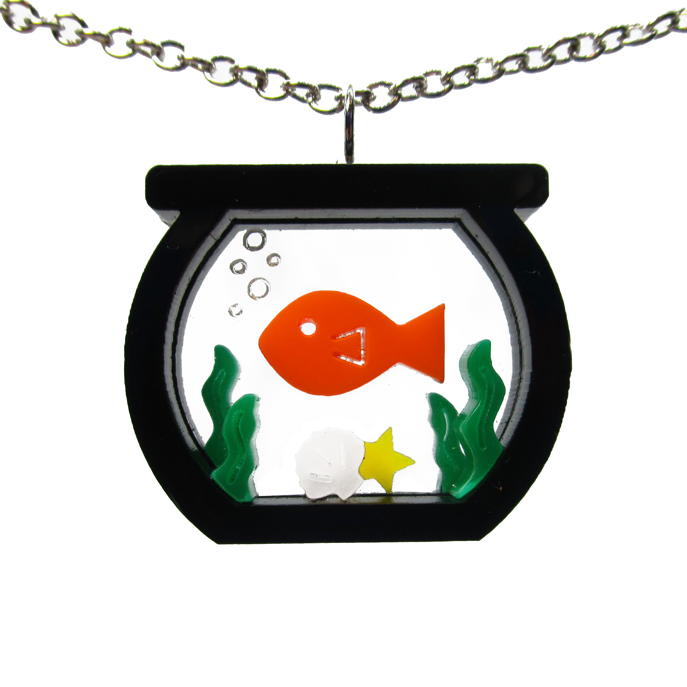 goldfish bowl necklace