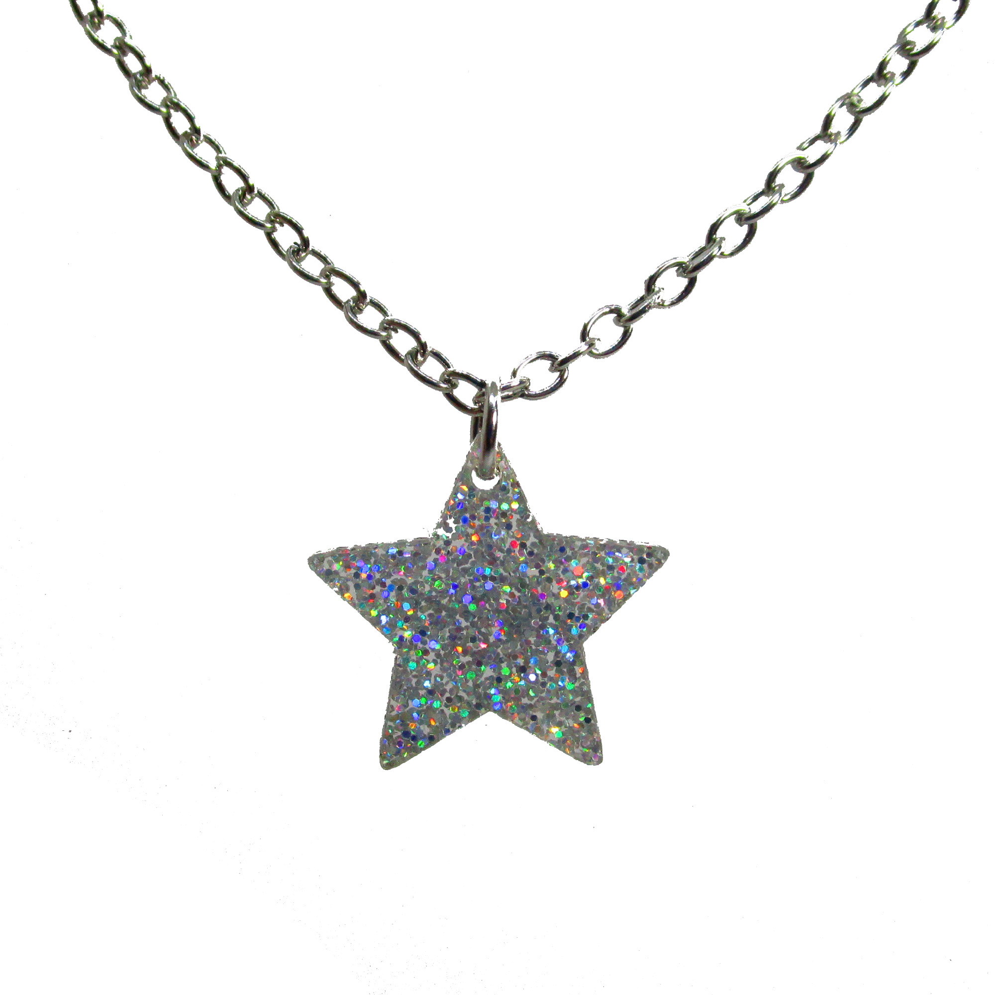 Outline Star Charms Hollow Star Pendant Cute Star Drop (15pcs / 10mm x 12mm / Silver / 2 Sided) Kawaii Jewelry Mini Add on Charm CHM2213