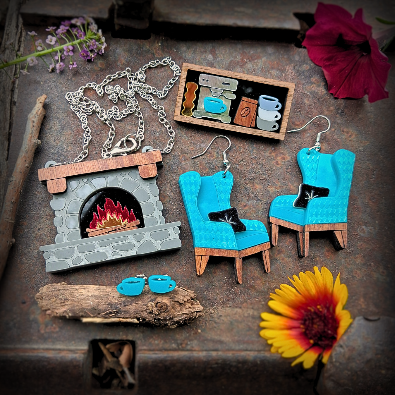 Mega Compliment Jewelry Box It's Just So You Novembe House & Hearth theme SET Cozy Fall Jewelry Subscription ()